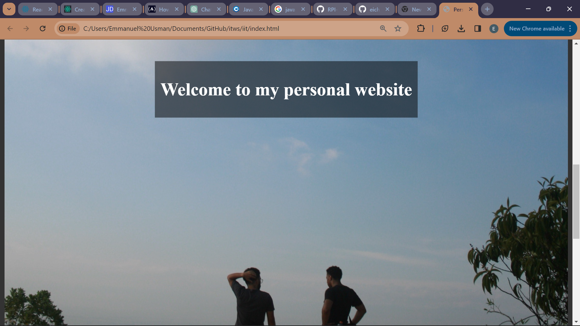 old personal portfolio